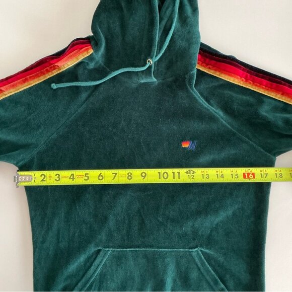 Aviator Nation Classic Velvet Pullover Hoodie Sweatshirt Size XS - Picture 6 of 8